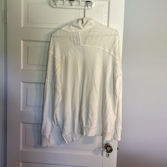 We The Free White Half-Zip Textured Pullover - Picture 4 of 4